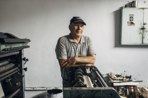 Leonid Mihalas, typographer.
